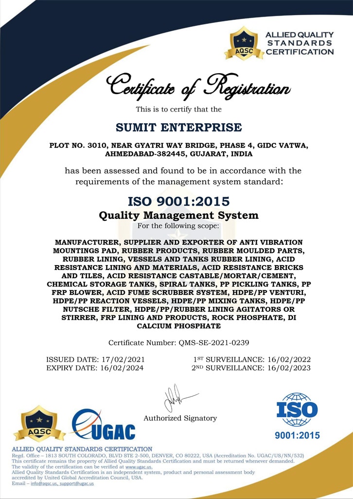 ISO 9001 SUMIT ENTERPRISE